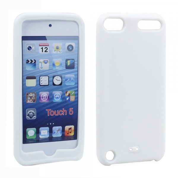 Wholesale iPod Touch 5 Silicone Skin Case (White)